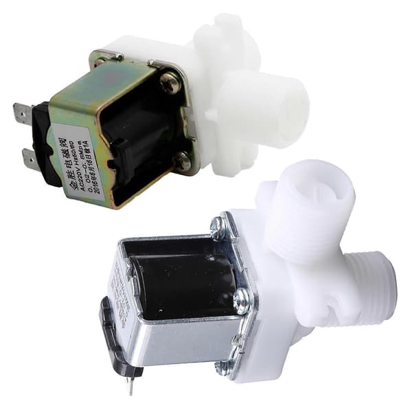 AC 220V Elektrisk Magnetventil Magnetisk N/C Vann Luft Innstrømningsflöde 1/2 \" Strømbryter