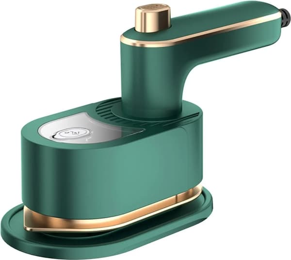 Grøn 50 ml 40W Mini Dampstrygejern til Rejser, Håndholdt Damper til Tør/Våd Strygning
