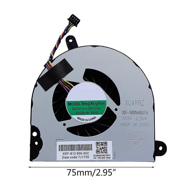 CPU-erstatningsvifte Kjølevifte for Probook 6560b 6565b 8560 8560b 8560p 6570b