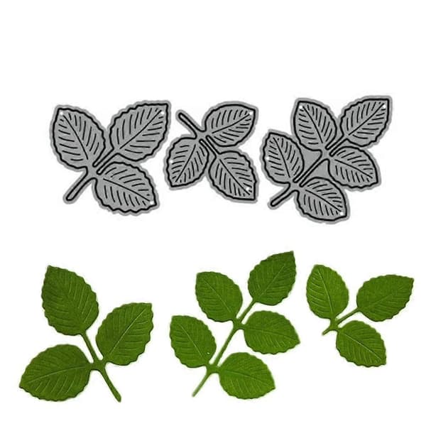 DIY Metalskæreform Rosenbladsform til kortfremstilling