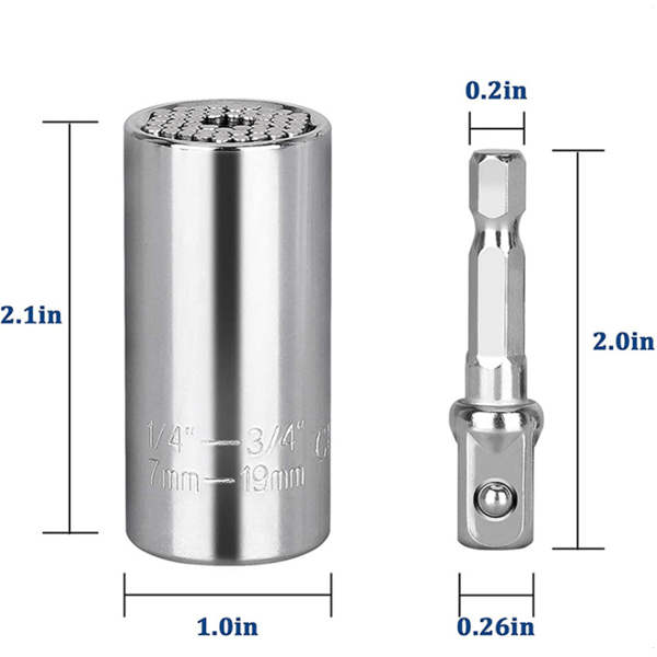 /#/2 stk. universelle topnøgler 7-19 mm multifunktionel reparationsnøgle/#/