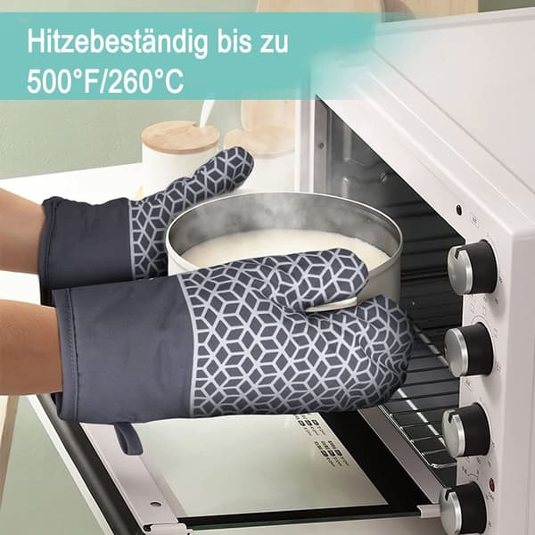 Oven Mitts, Pot Holders, Heat Resistant up to 300°C