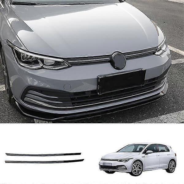 Car Gloss Black Front Bumper Mesh Center Grille Grille Trims Protection For- Golf 8 Mk8 2021 2