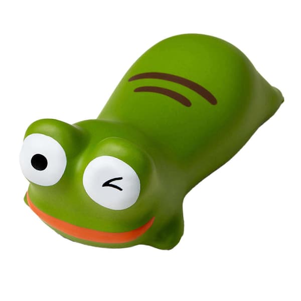 Ergonomic Mouse Wrist Rest, Grey Cat, Cartoon [DB] Frog Frog