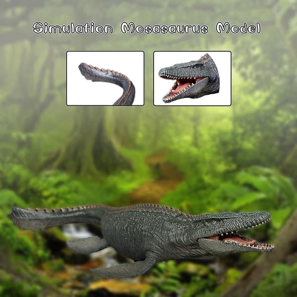 Realistisk stor Mosasaurus model Livagtig dinosaurmodel Figur Legesæt Model