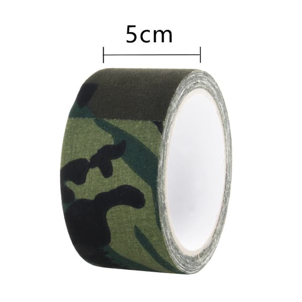 4 st kamouflagetejp 5Mx5CM Multifunktionell vattentät utomhustejp för camping jakt utomhus