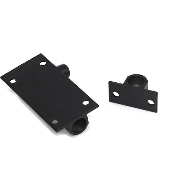 Svart Cylinderhasp Lås Aluminiumlegering Skjutregel 2 Tum Dörrlås Säkerhet Skjutlås med Skruvar 4-pack [db] Black