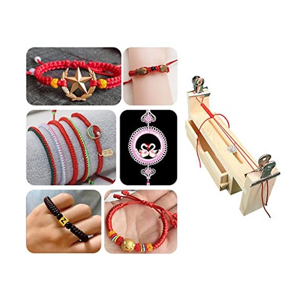 Paracord Jig Armbandstillverkare Trä Jig Armbandstillverkare U-formad Tydlig Skala Armband Med 2 Klämmor