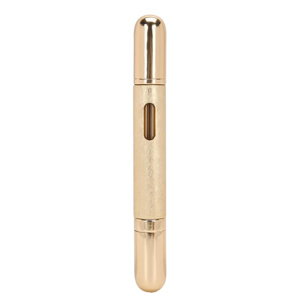 10 ml Round Press Perfume Bottle Portable Empty Refillable Glass Perfume Bottle (Gold)