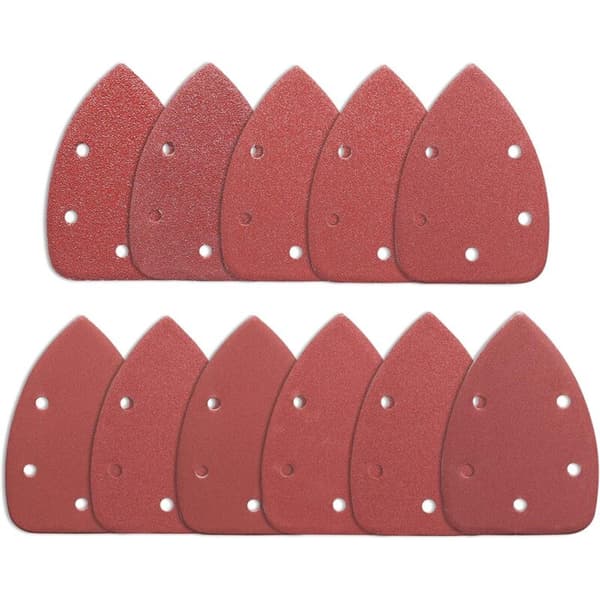 Pakke med 50 Delta skumslibepuder, 100 korn, ideel til slibning - polering - rustfjernelse (140 mm × 90 mm)