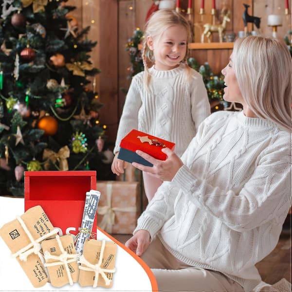 Elf Accessories Mailbox Elf Construction Site, 1/12 Miniature Newspaper Elf Mailbox Package Envelope Set for Dollhouse Room Decoration
