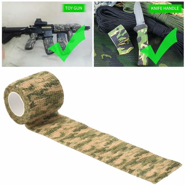 Stealth-naamiointiteippi metsästyskiväärille, ulkoiluun ja pyöräilyyn, naamiointi 2