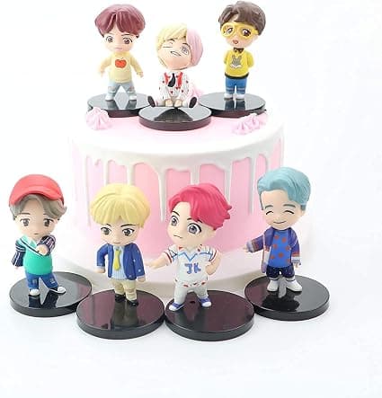 7-osainen BTS Mini Idol Luksushahmo Peli Set Kakunkoriste BTS Boy