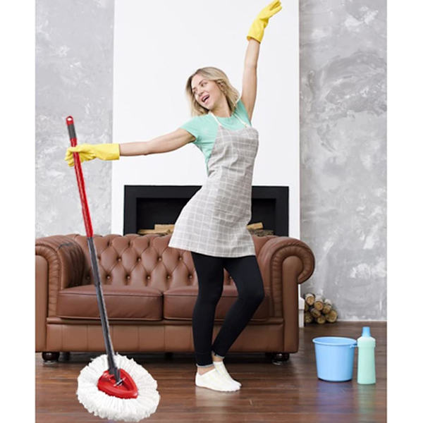 *3 moppehoveder til udskiftning af mikrofibermopper til snurremoppe M*