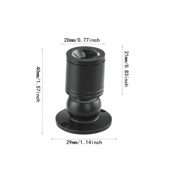 Mini LED 1W Taklampa med Driver 10-pack (Svart, Varmvit)