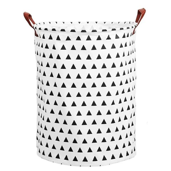 Laundry Basket Cotton Linen 40x40x50cm Dirty Clothes Hamper Storage Basket Waterproof Lined Bin