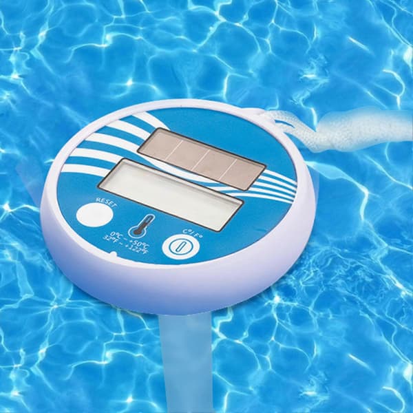 Digital Thermometer Solar Power High Precision Floating Temperature Monitoring Durable Water Thermometer for Pool