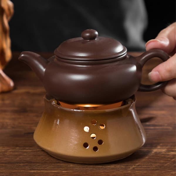 Ceramic Teapot Warmer Coffee Warmer Base With Cup Tea Warmer Warming Holder For Glass/Porcelain/Met