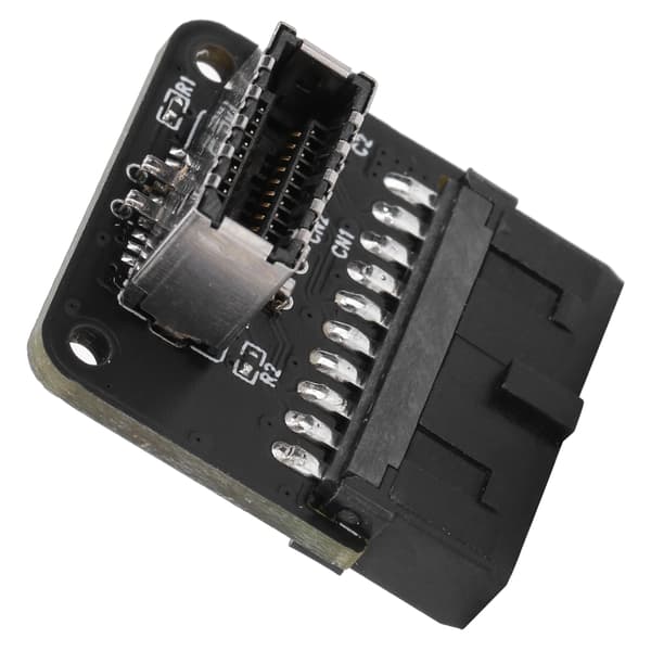 PH73A etupaneelin liitäntä 90 asteen USB3.019P/20P emolevyn TYPE-E-liittimeen