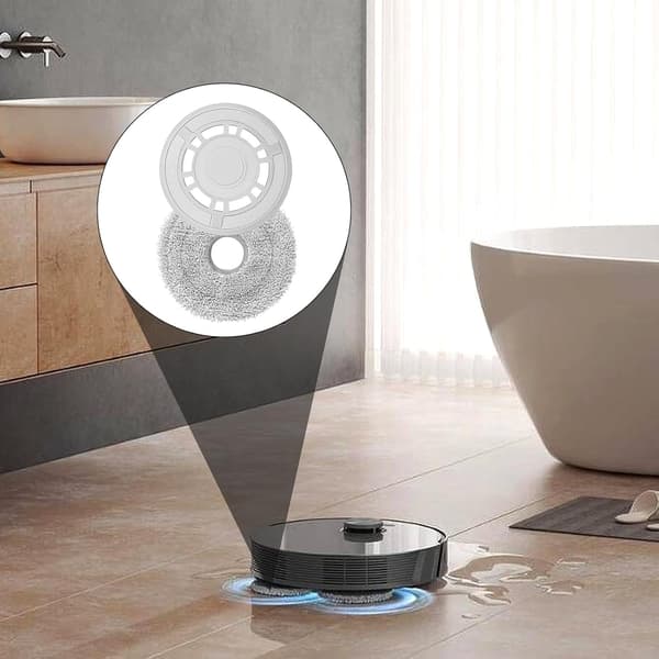 Mop Cloth and Bracket Replacement Set Compatible with Xiaomi X20+ & Dreame L10S Series Robot Vacuum Cleaners