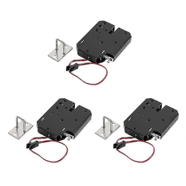 3X 12V 2A Electric Magnetic Lock 150KG/330Lb Security Lock Holding Force Electromagnetic Door Control S[CO]