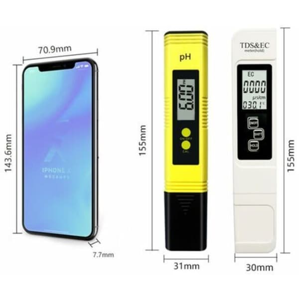 LMLY Water Quality Tester PH Meter with 0.01 High Accuracy Resolution TDS+EC+ Thermometer for Drinking Water Aquarium Swimming Pool Spa (Yellow)
