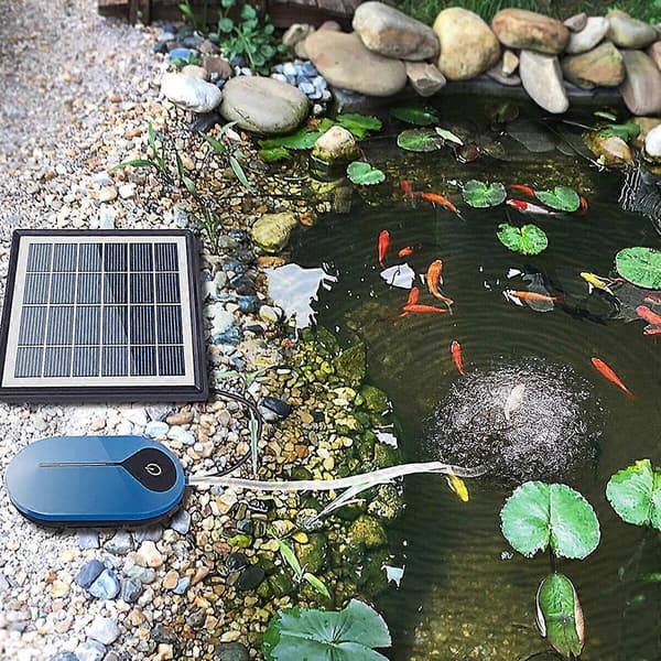 Soldrevet iltsten lufter dam vand ilter iltpumpe