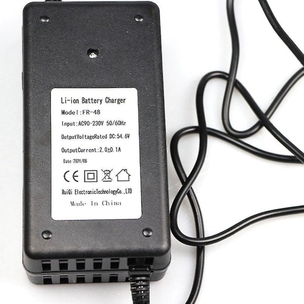 IC CNE DC 54.6V 2A E-scooter Batteriladdare Adapter För