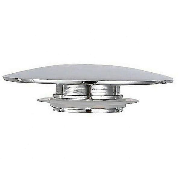 66mm Silver Chrome Basin Waste Pop-up Sink Stopper Cover Click Clack Push Button Bathroom Sink Up Drain Stop Drain Protector