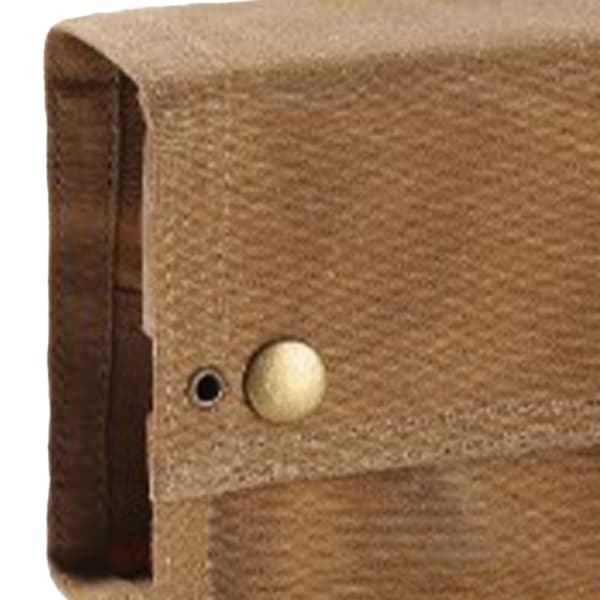 Udendørs krydderiflaskepose foldbar 9 lommer bærbar lærred krydderiglas holder til camping BBQ picnic khaki