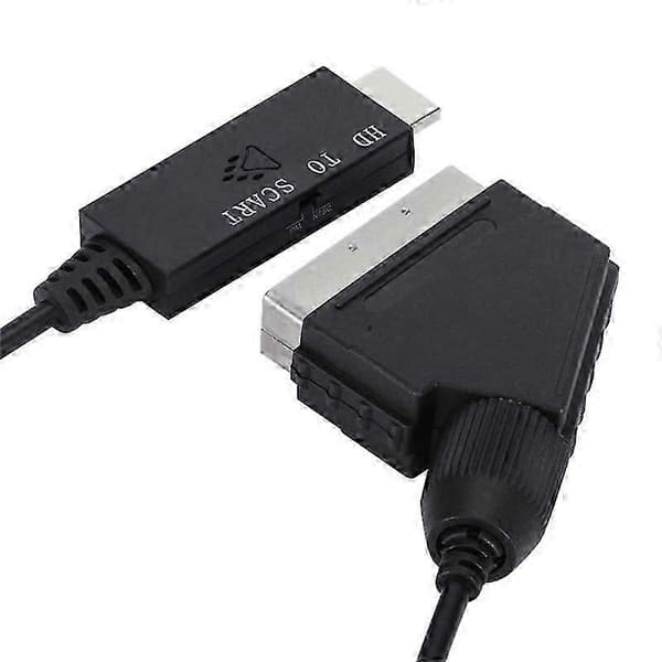 HDMI-kompatibel til Scart-tilkoblingskabel 1M Lyd-/videokonverterer