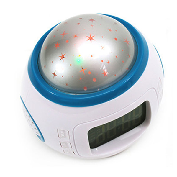 Projection Light Clock Backlight Snooze Function Sky Projector Digital Alarm Clock with Music Thermometer Calendar