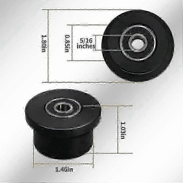 Total Gym Replacement Wheels/Rollers - Compatible with Models 1000 to 1900, Supreme, Gold, 4-pack Walkbee 424