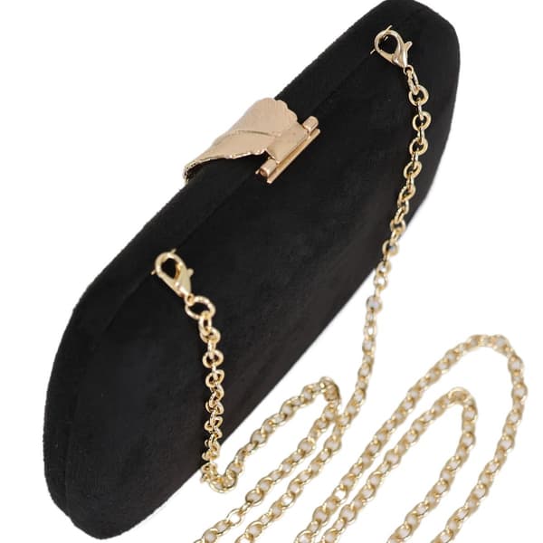 Elegant kveldsveske med bladspenne for kvinner