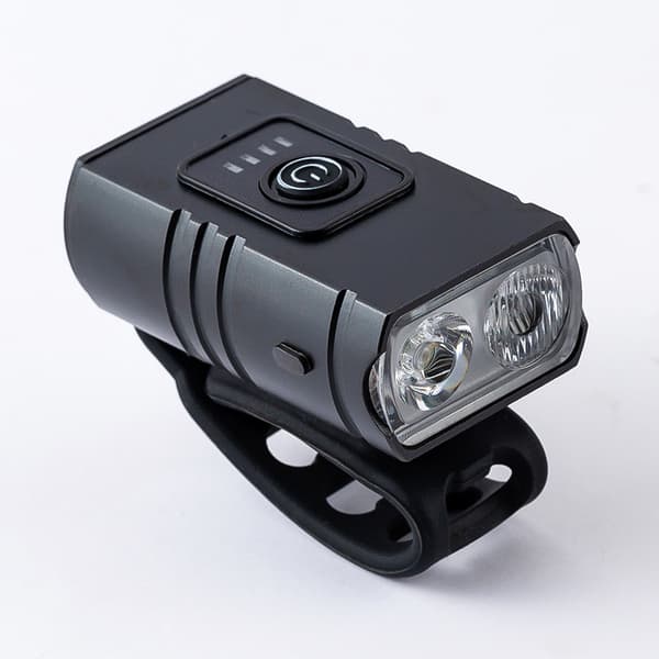 T6 Aluminum Alloy Bicycle Headlight, Dual Lamp Beads