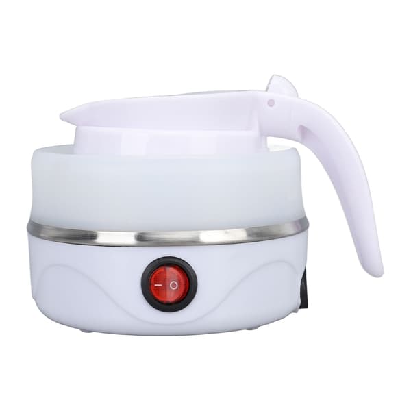 0.6L Foldable Kettle 600W Collapsible Kettle Portable Silicone Kettle for Travel Camping EU Plug 220V