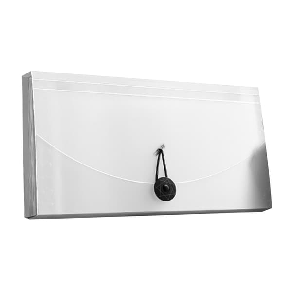 Expanding Folder 13 Pockets Professional Waterproof Document Folder for VAT Invoices Receipts Transparent