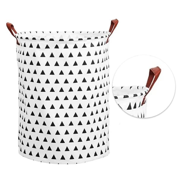 Laundry Basket Cotton Linen 40x40x50cm Dirty Clothes Hamper Storage Basket Waterproof Lined Bin