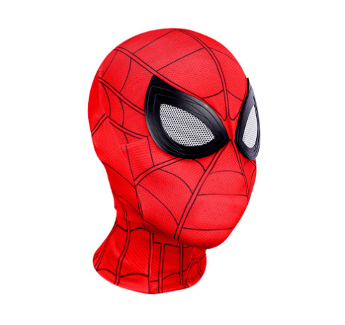 Spider Hero Helmaske 3D Spandex Kostyme for Barn A A