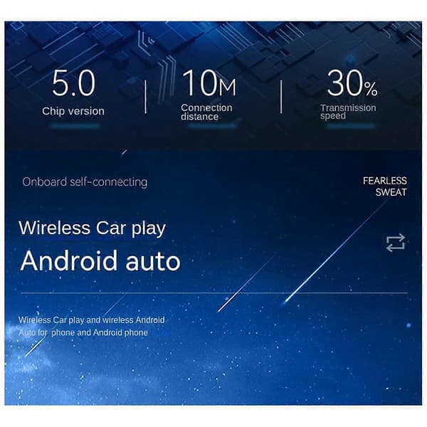 2-i-1 CarPlay-boksi Android Auto Langaton CarPlay-muunnin Auto Android Smart Box Langaton Adapteri Autoadapteri