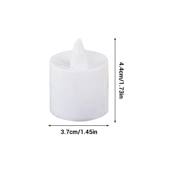 24 stk LED-lys Varmhvit Lampe Flammefritt Lys KLB