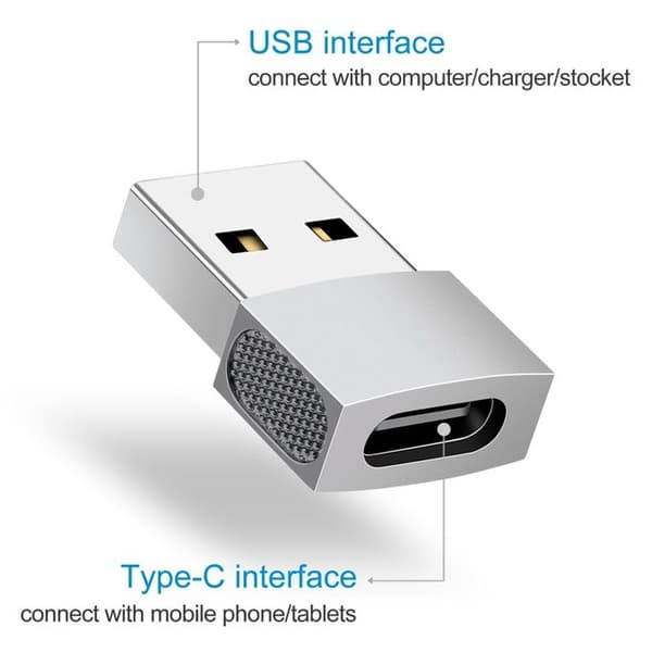 USB-C–USB-sovitin, hopea