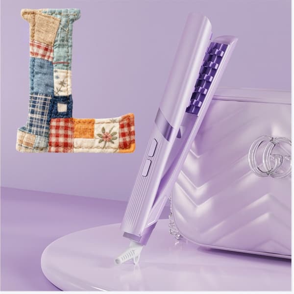 Corn Plate Hårkrøller - Volumengivende Glattejern til Rodløft & Styling Lilla Lilla Purple