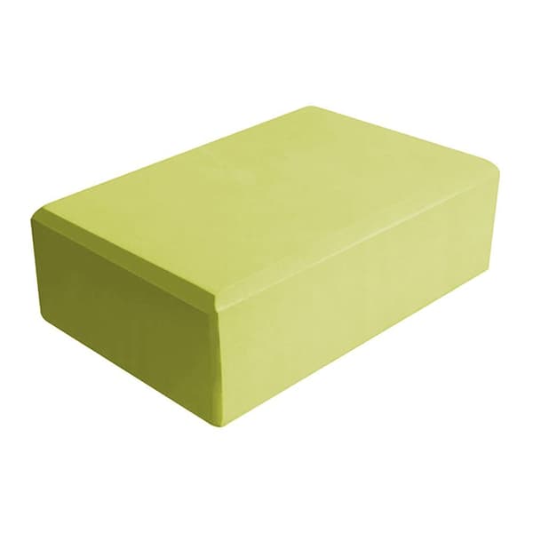 Very stable yoga block, foam rubber foam exercise block yellow