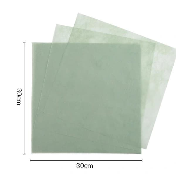 50 ark silkespapper presentpapper, blomsterpapper, fyllnadspapper Ljusgrön 30x30cm