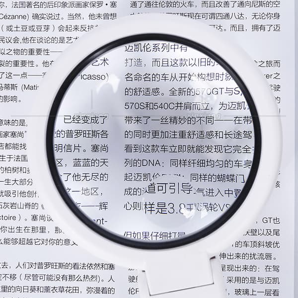Handheld Standing Magnifier, 5X 11X Table Magnifier with L