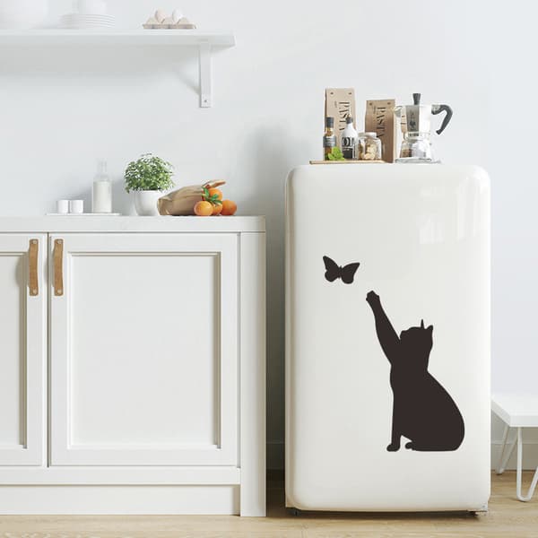 Kattfångande väggdekaler för hemmet, köket, husdjur