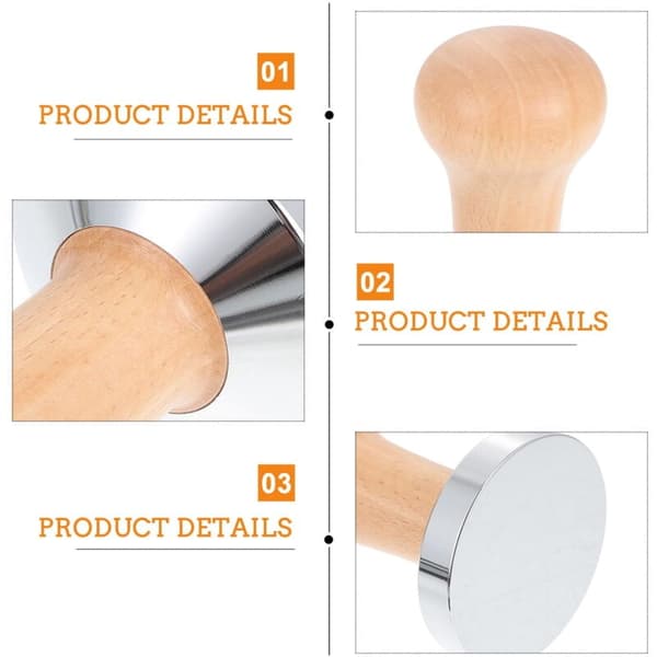 1 pc Portable Coffee Tamper for Home Espresso, Compatible with Most Coffee Makers