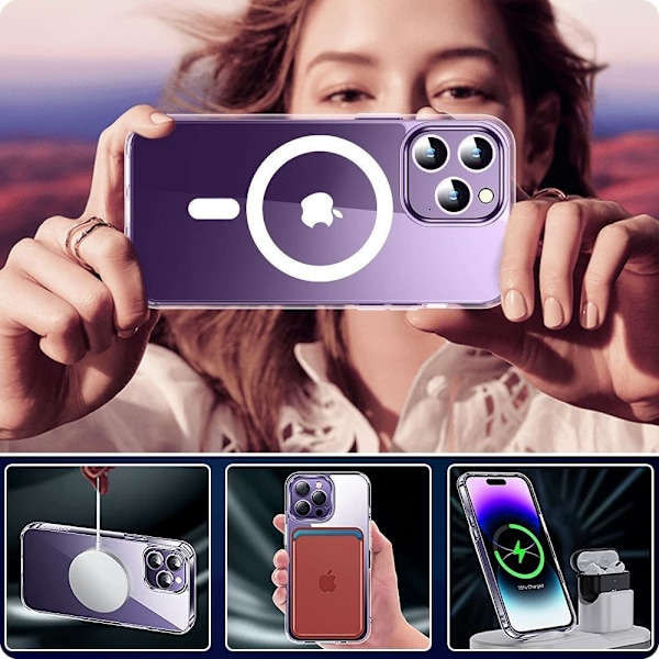 Tech-Protect Galaxy A55 5G Cover MagSafe FlexAir Hybrid Transparent