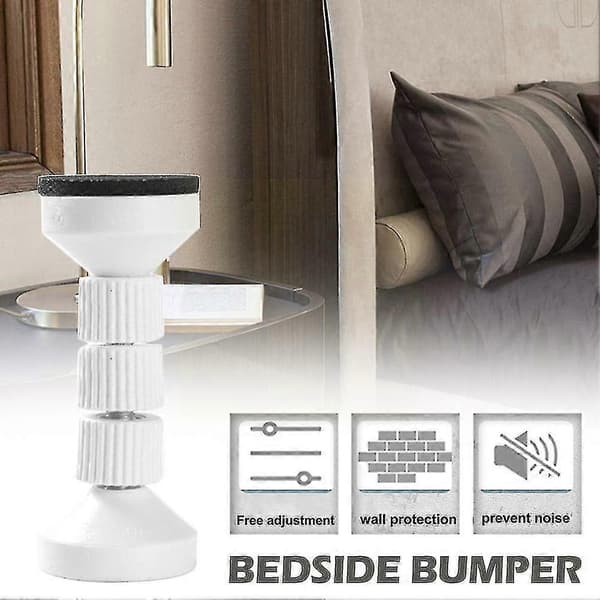 Bed Frame Anti-Shake Tool Threaded Adjustable Headboard Support Stop White Stabilizer Telescopic Bedside